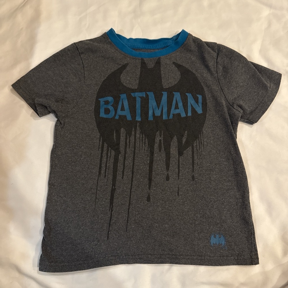 Gray Batman Graphic Baby Tee